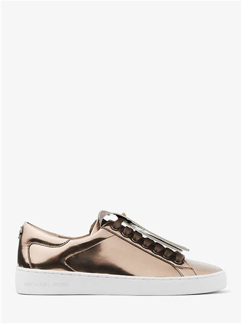 michael kors keaton kiltie sneaker blossom|Keaton Metallic Kiltie Sneaker .